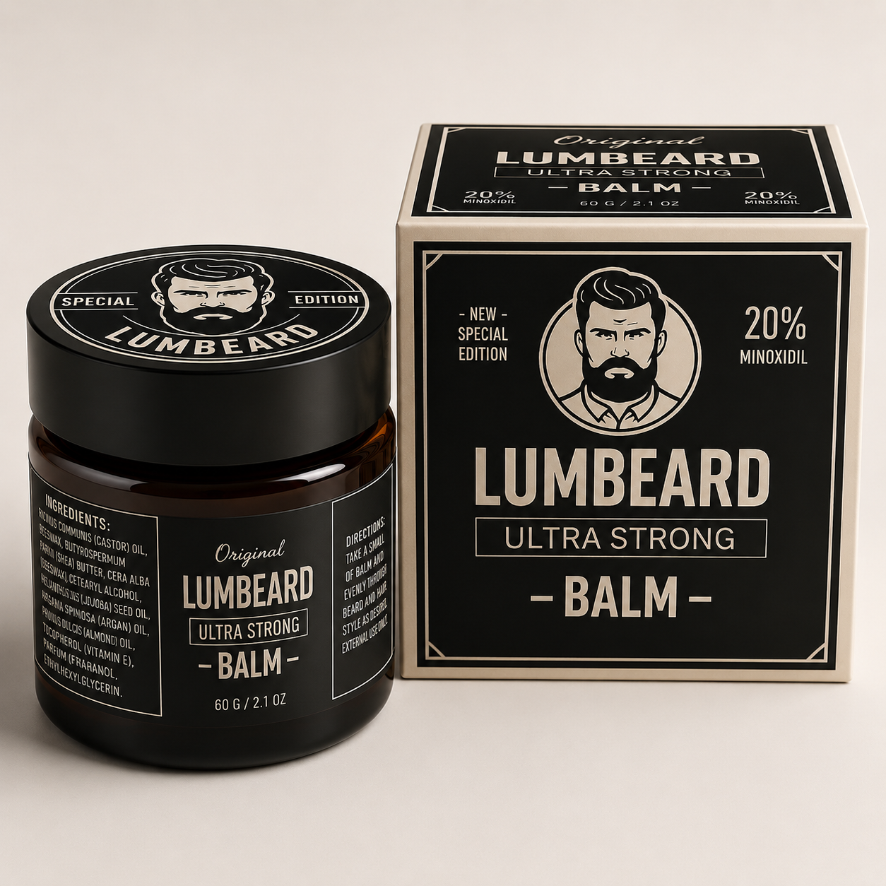 lumbeard and mustache growth crem 60ml